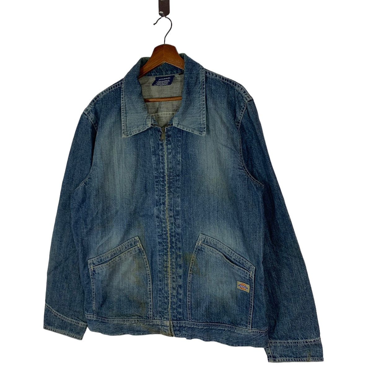 Dickies × Vintage VINTAGE DICKIES WORKERS DENIM ZIPPER JACKET Size US XL / EU 56 / 4 - 2 Thumbnail