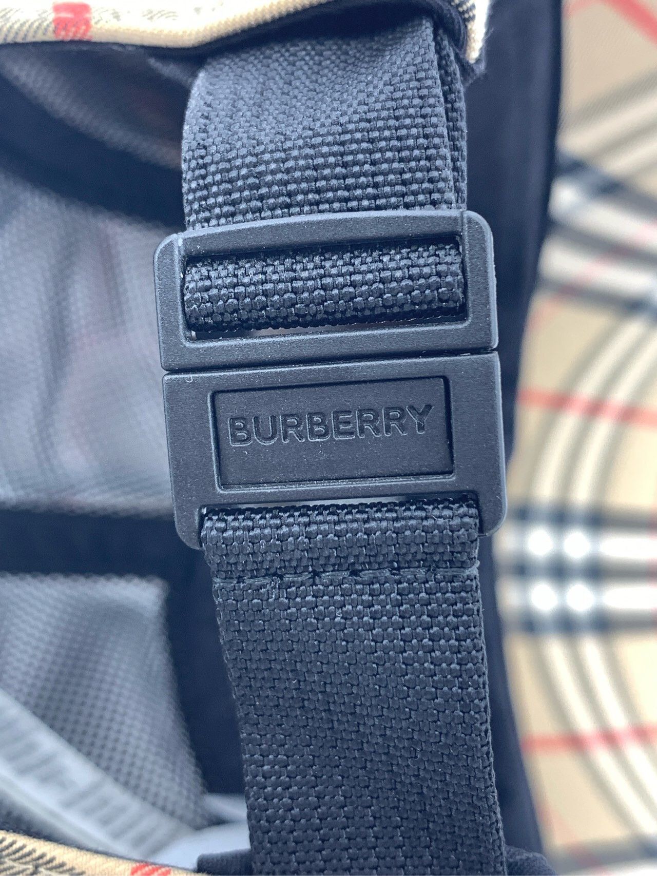 Burberry Burberry Letter Logo Patch Classic Checkered Baseball Cap Size ONE SIZE - 7 Thumbnail