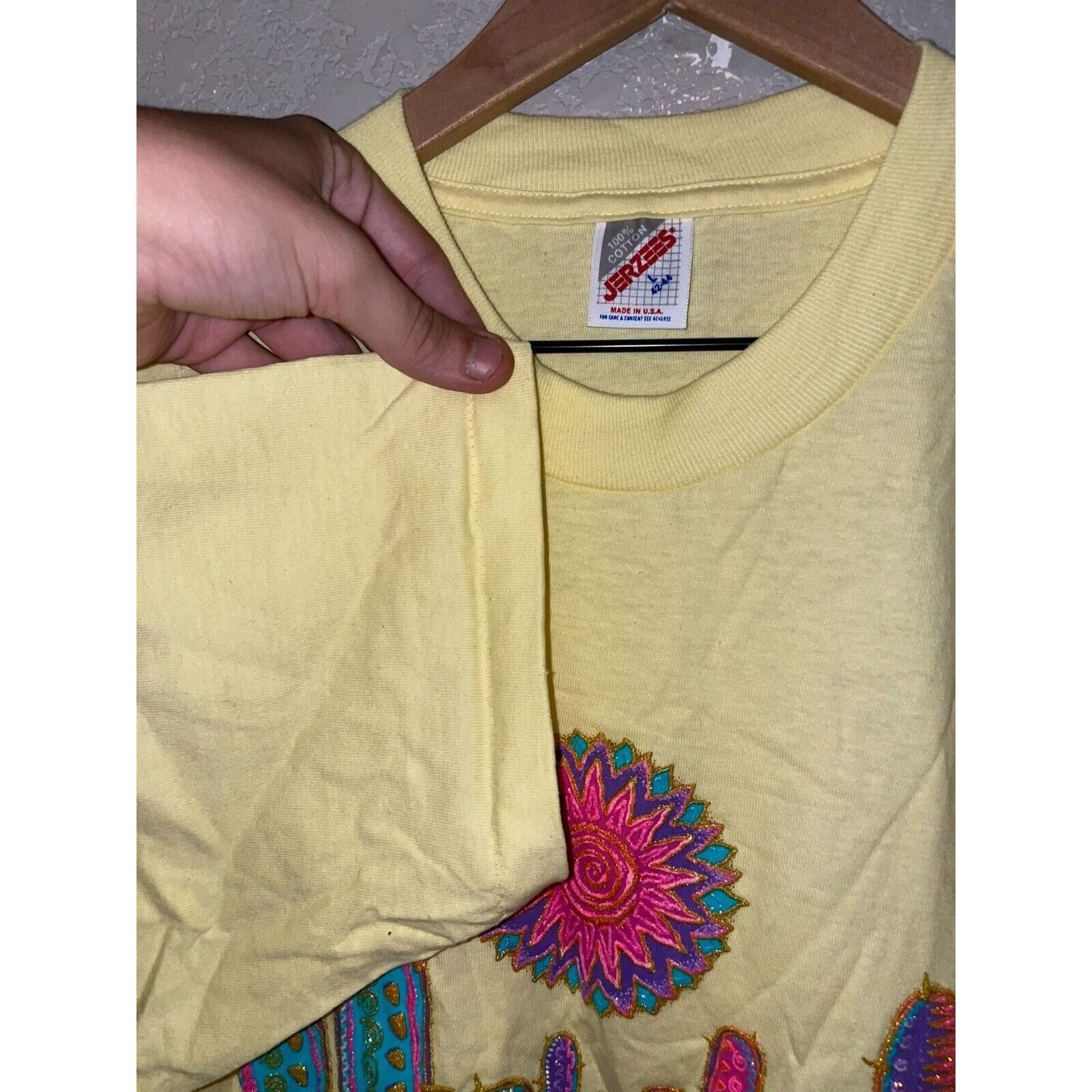 Jerzees Vintage Cave Creek Arizona Shirt Cactus Tee 90s 1994 VTG L Size US L / EU 52-54 / 3 - 8 Thumbnail