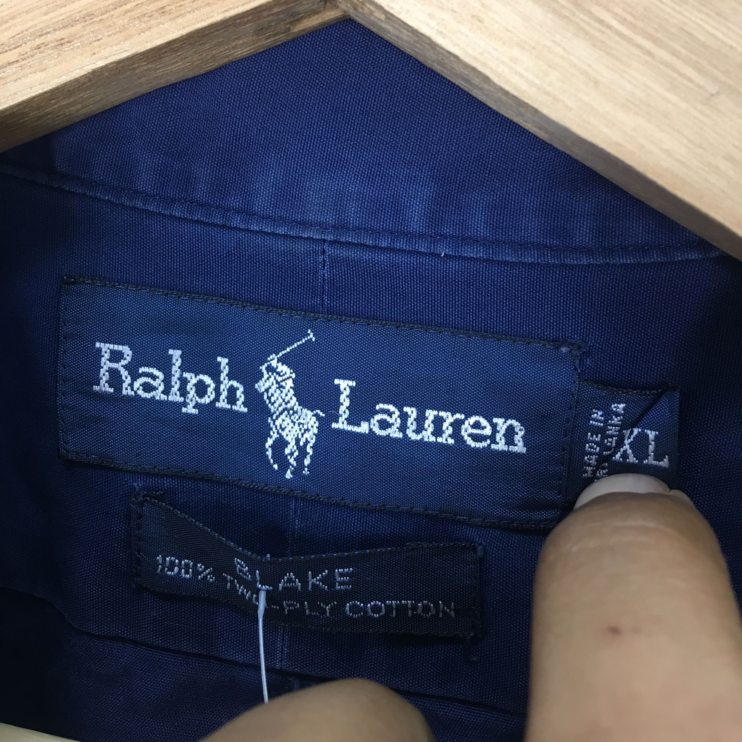 Ralph Lauren Vintage Polo Ralph Lauren Small Pony Indigo Blue Casual Size US XL / EU 56 / 4 - 9 Thumbnail
