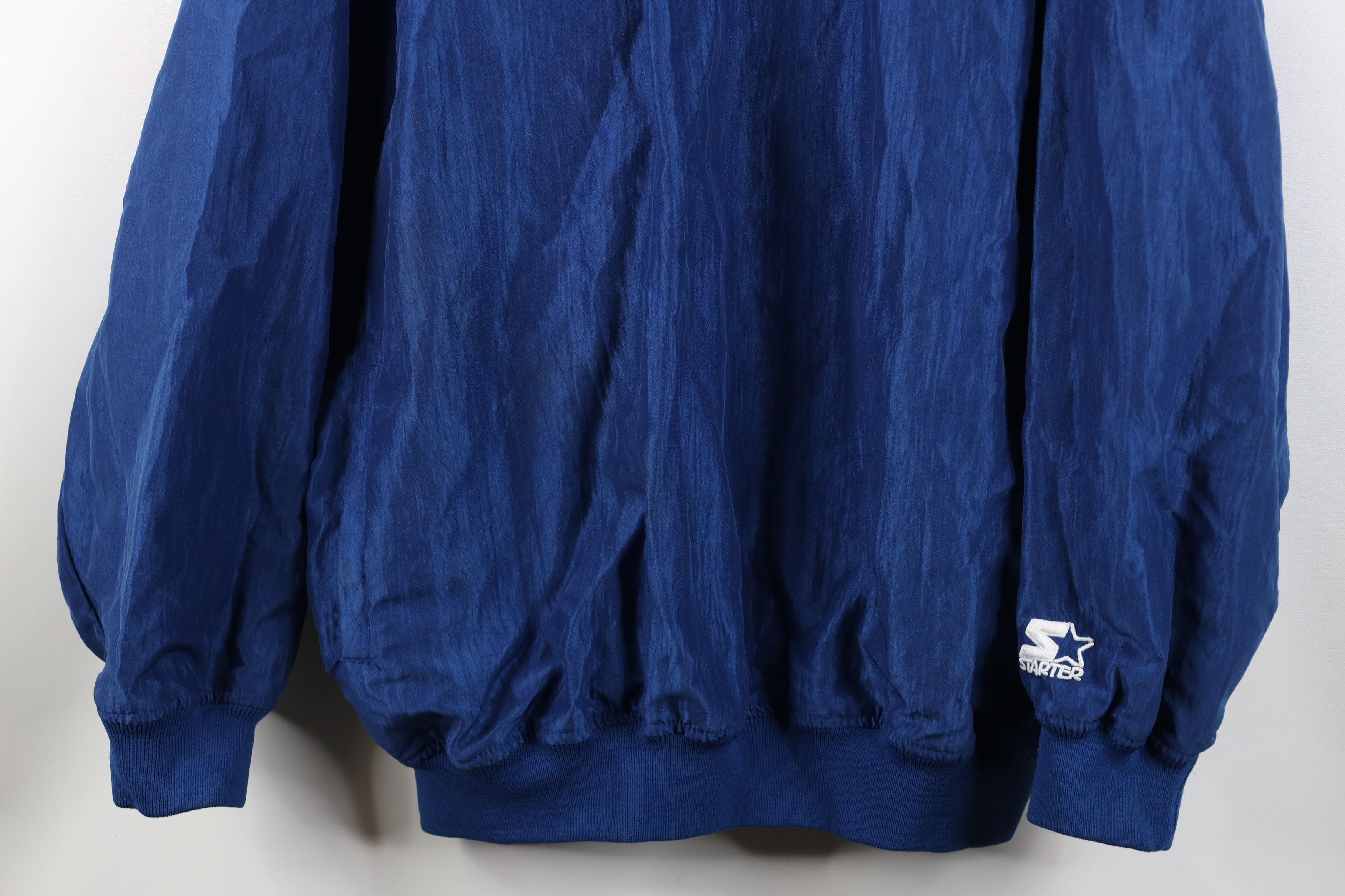 Starter Vintage 90s Starter Lined Pullover Windbreaker Jacket Blue Size US XXL / EU 58 / 5 - 3 Thumbnail