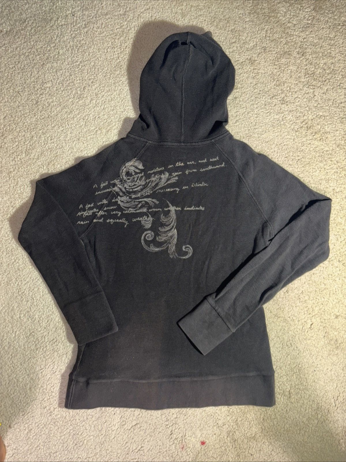 Carhartt Y2K Carhartt 1/4 Button Thermal Hoodie Womens Size Medium Size M / US 6-8 / IT 42-44 - 2 Thumbnail