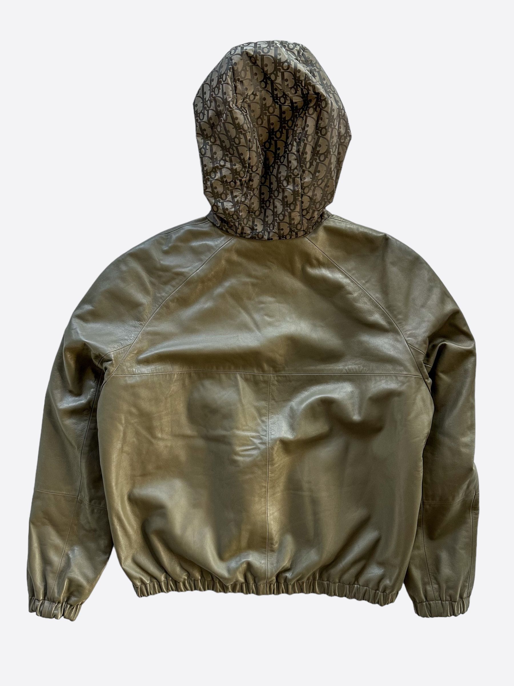 Dior Dior Olive Oblique Reversible Leather Jacket Size US XXL / EU 58 / 5 - 3 Thumbnail