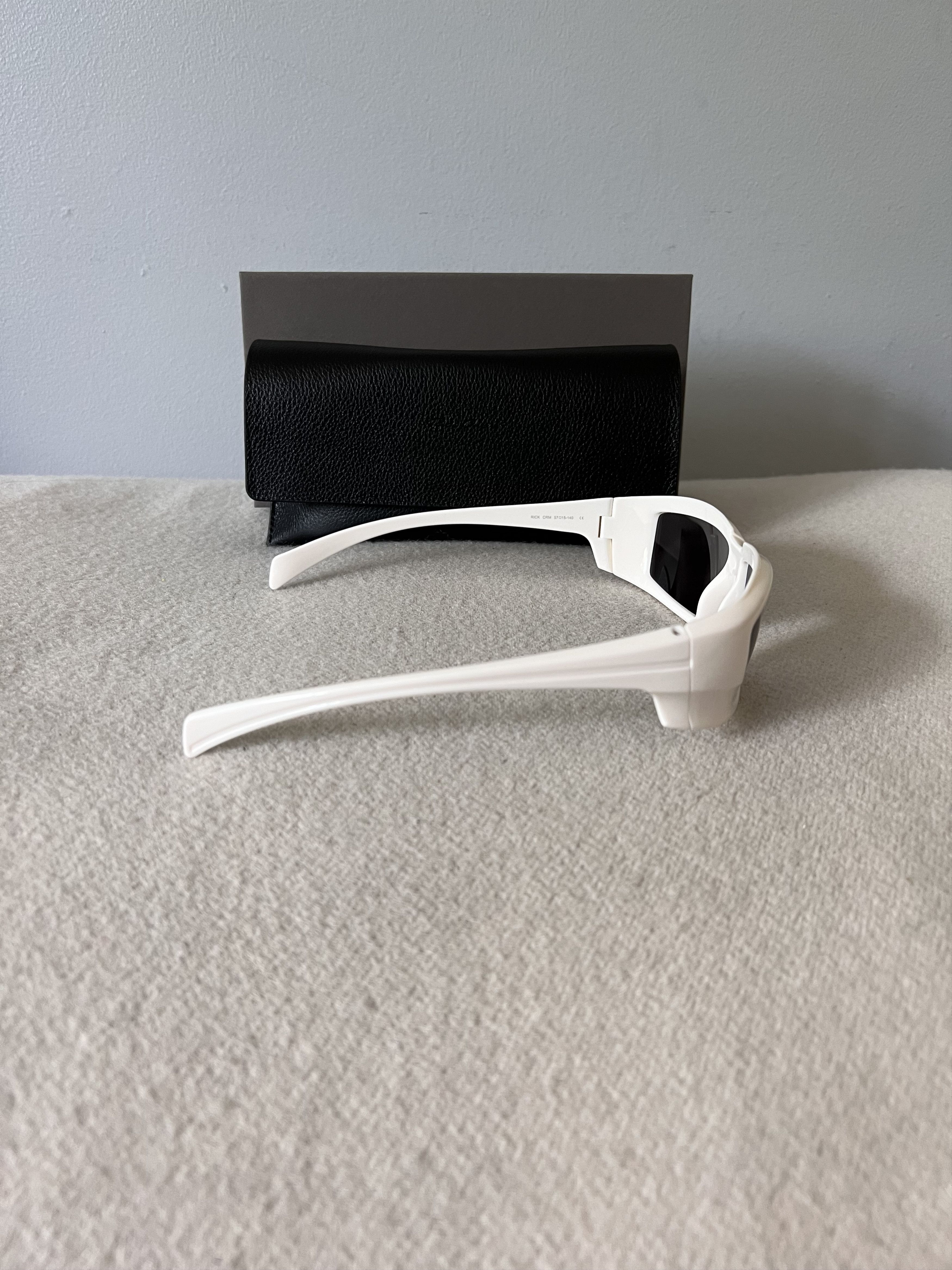 Rick Owens Rick Sunglasses in Cream Temple