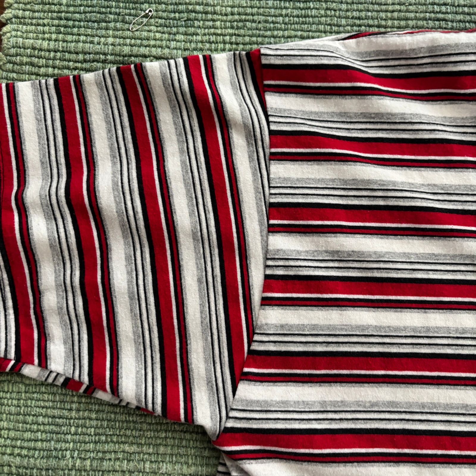 Vintage Vintage 90s Basic Editions Striped Cotton Tee Shirt Sz XL Size US XL / EU 56 / 4 - 4 Thumbnail