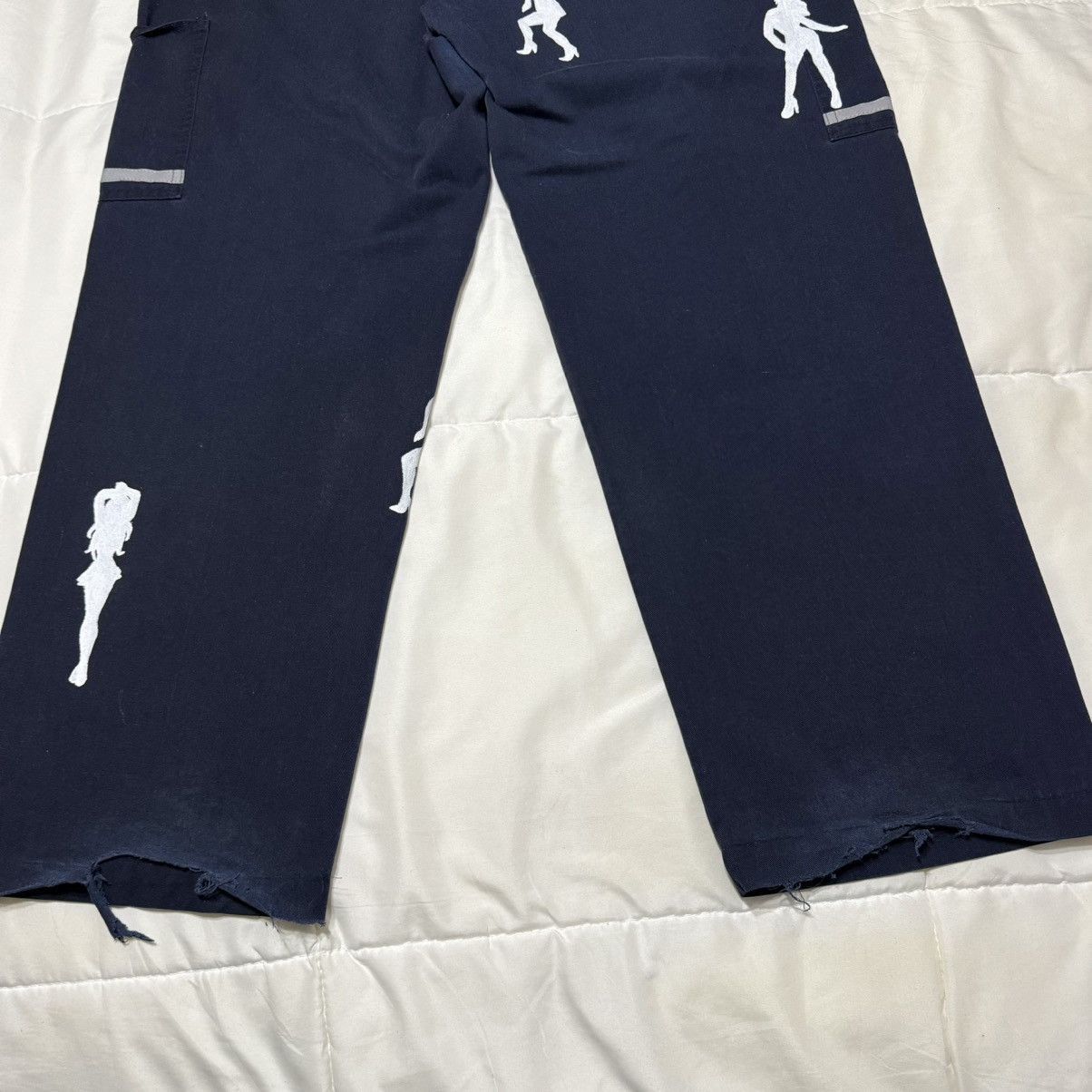 Vintage Custom Blue Cargo Pants Size US 36 / EU 52 - 9 Thumbnail