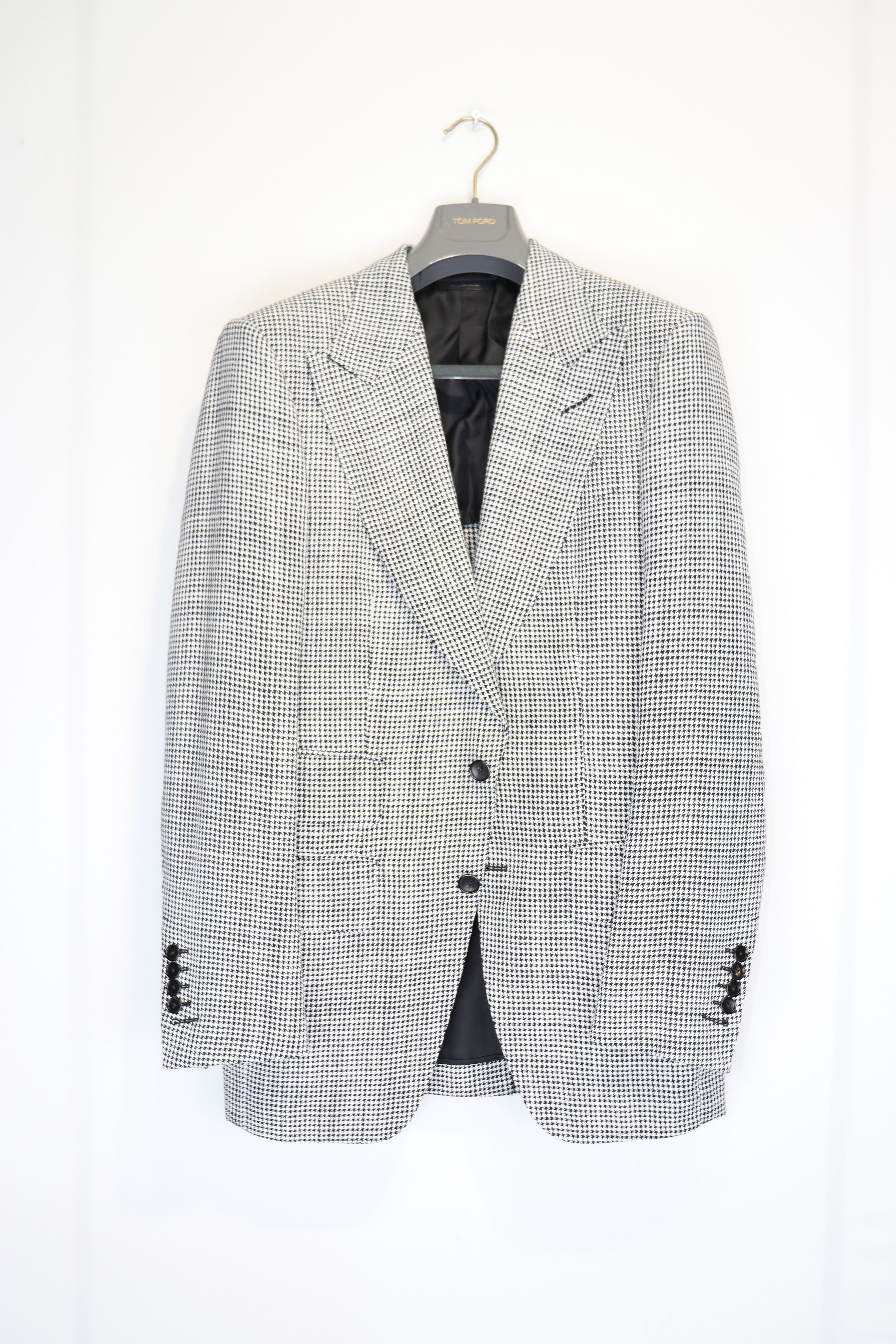 image of Tom Ford O1Rshd1 Atticus Blazer In Black/white, Men's (Size Small)