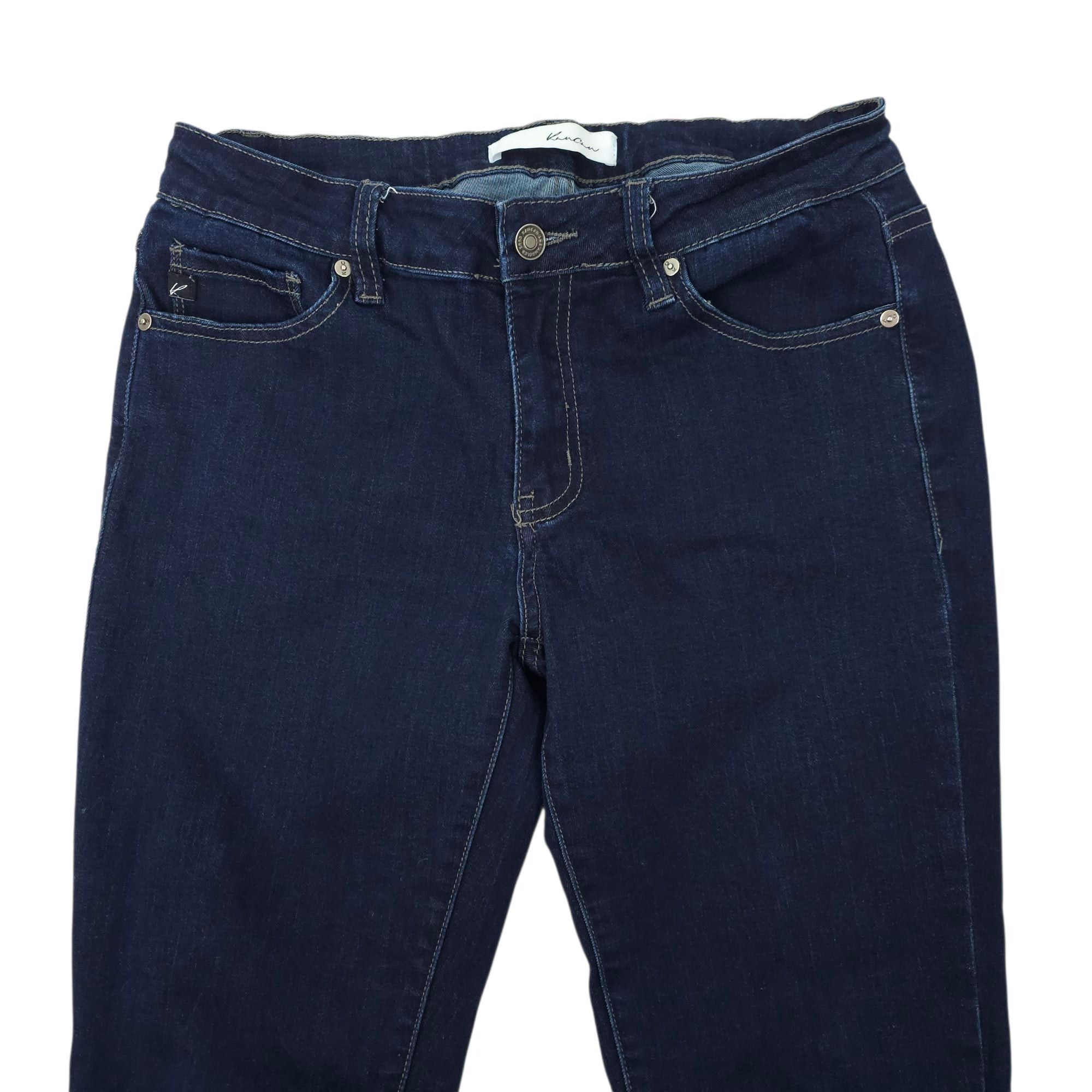 Kancan USA KanCan Mid Rise Crop Skinny Jeans Womens 9/28 Dark Wash Zipp Size 30" / US 8 / IT 44 - 10 Thumbnail