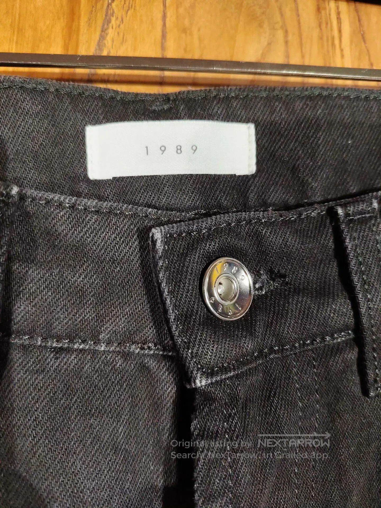 1989 STUDIO Balenciaga Givenchy Black Denim Pants. Size US 31 - 3 Thumbnail