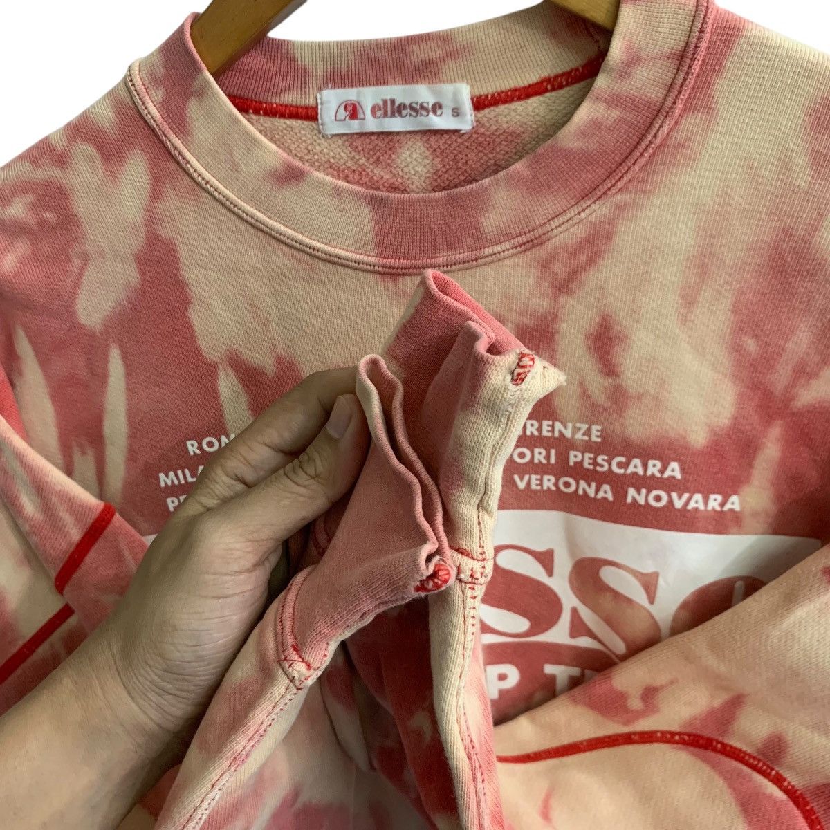 Ellesse × Vintage Vintage Ellesse Sweatshirt Tye Dye Rare Small Size US S / EU 44-46 / 1 - 3 Thumbnail