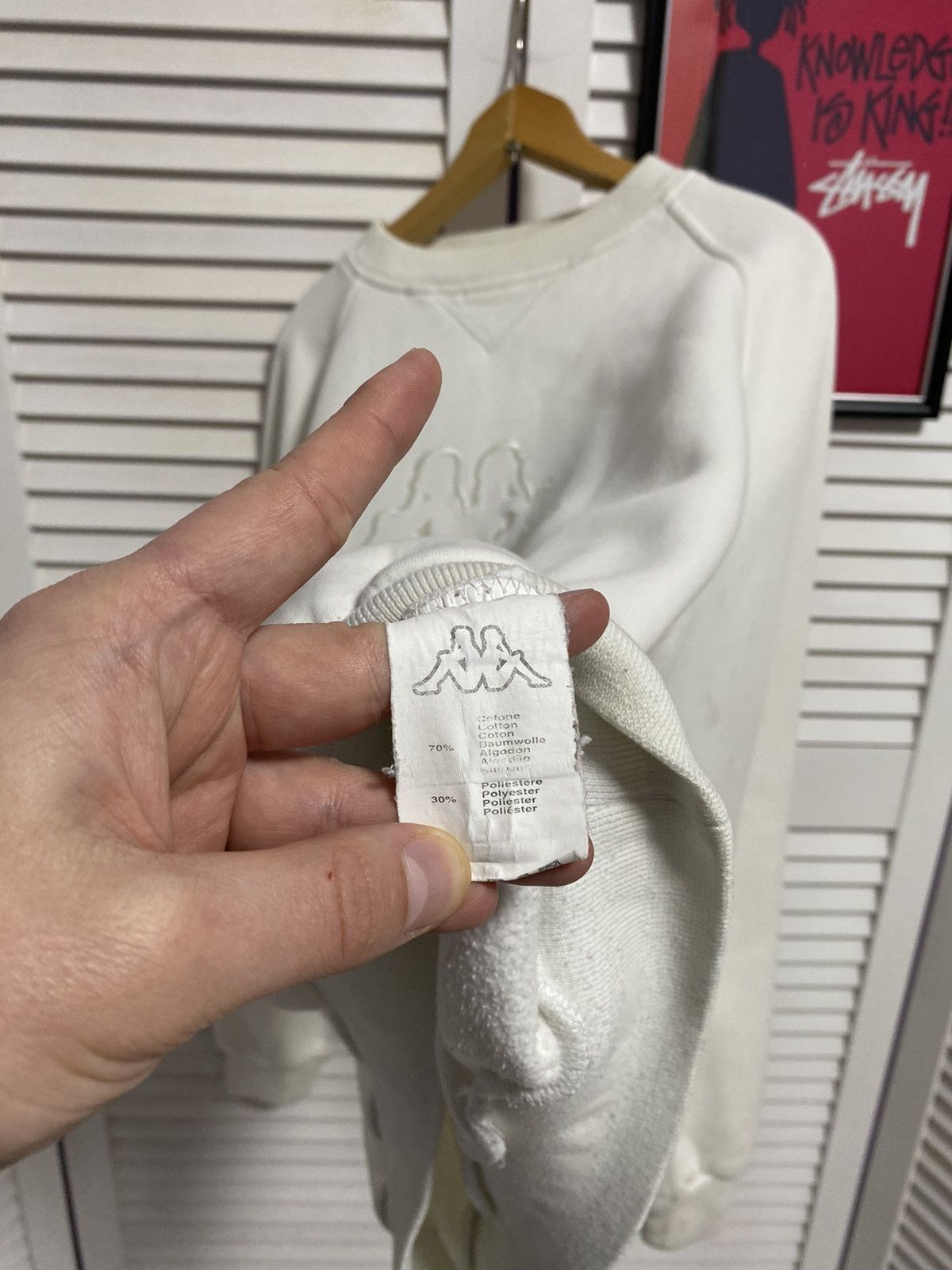 Kappa × Vintage Vintage 90s Sweater Crewneck Kappa Big Knit Logo Boxy Fit Size US M / EU 48-50 / 2 - 5 Thumbnail