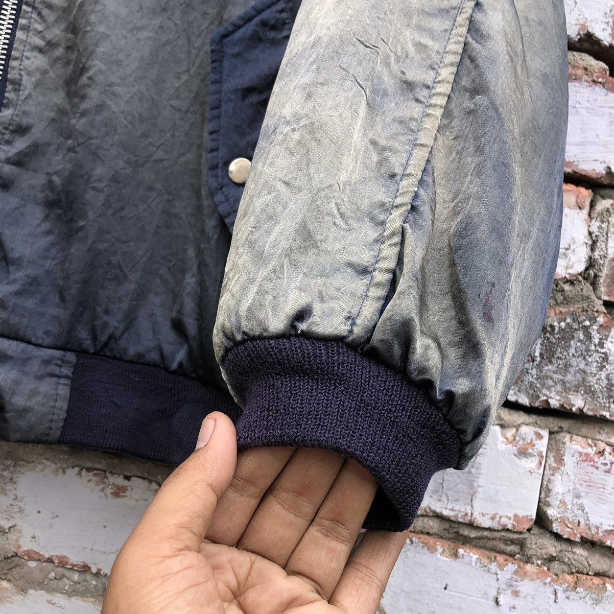 Vintage Vintage Faded Intermediate Ma-1 Bomber Jacket by Laldanthany Size US L / EU 52-54 / 3 - 9 Thumbnail