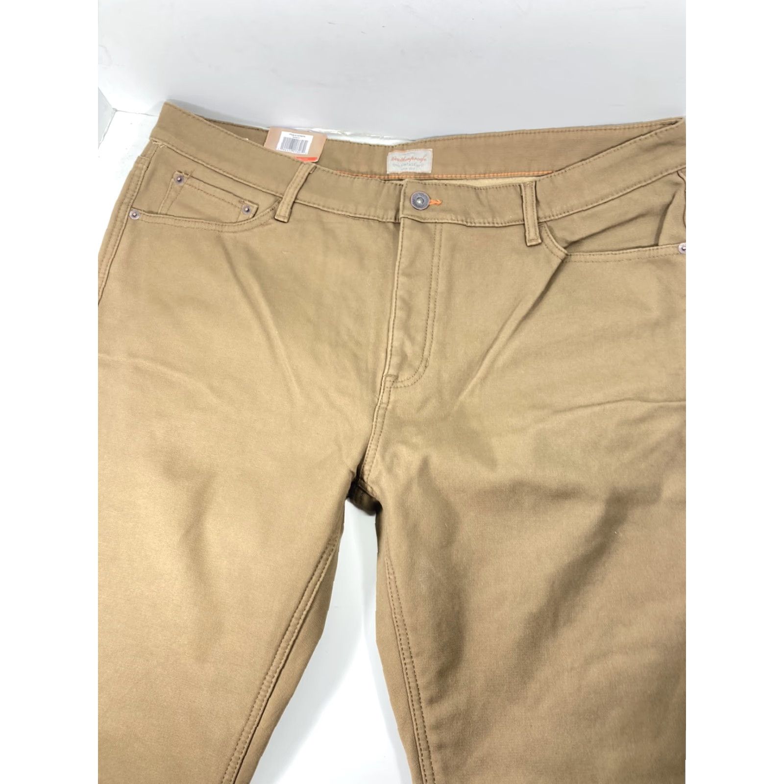 Weatherproof VINTAGE Weatherproof Men's Fleece-Lined Pants 40X30 Stretch Canvas Regular Fit Brown Size US 40 / EU 56 - 6 Thumbnail