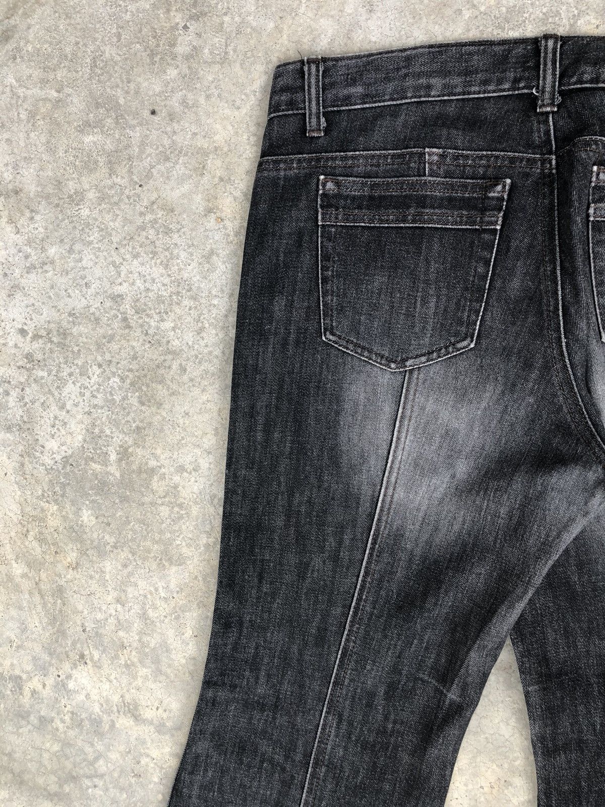 If Six Was Nine Japanese Kumikyoku Flared Jeans Distressed Jeans Size US 32 / EU 48 - 9 Thumbnail