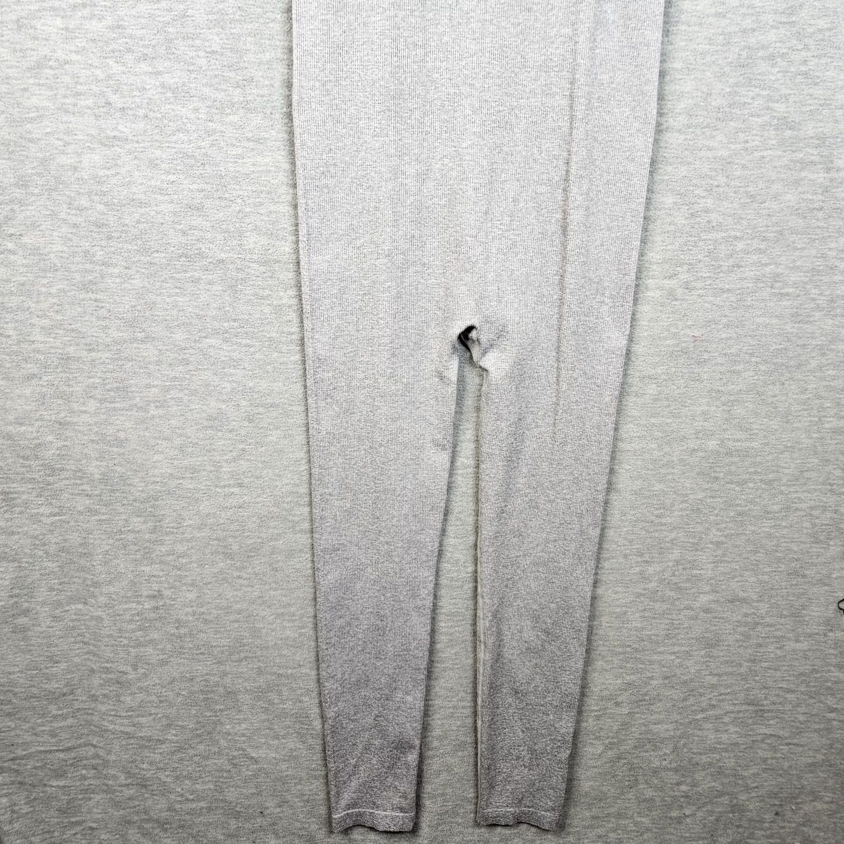Vintage HATCH Grey Body Maternity Rib Unitard Jumpsuit V-neck Skinny Leg Size M Womens Sleeveless Size 32" / US 10 / IT 46 - 6 Thumbnail