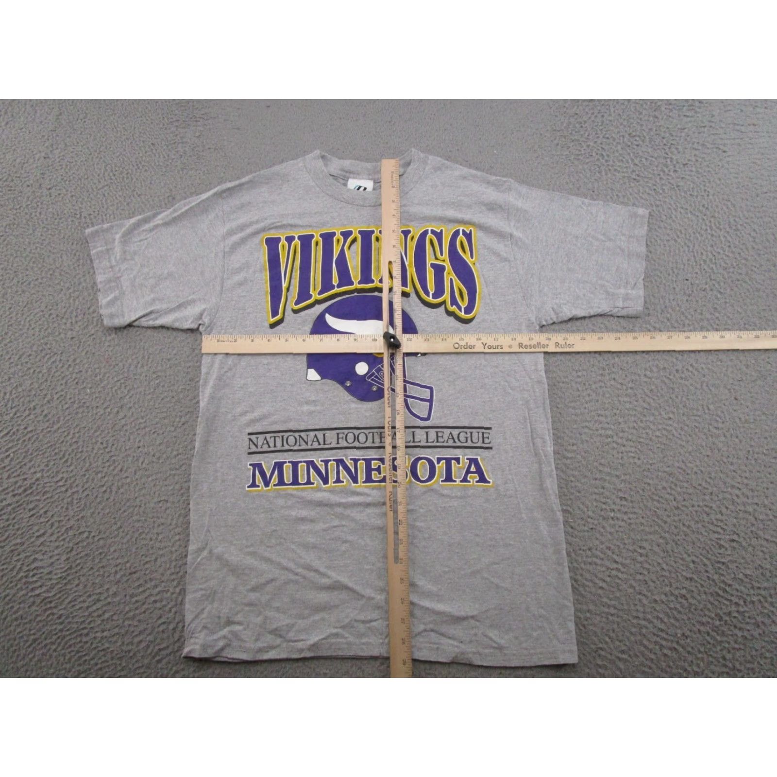 Vintage VINTAGE Dynasty Minnesota Vikings NFL T-Shirt MN Read 90s Gray Cotton Crew Neck Short Sleeve Men's L Size US L / EU 52-54 / 3 - 5 Thumbnail