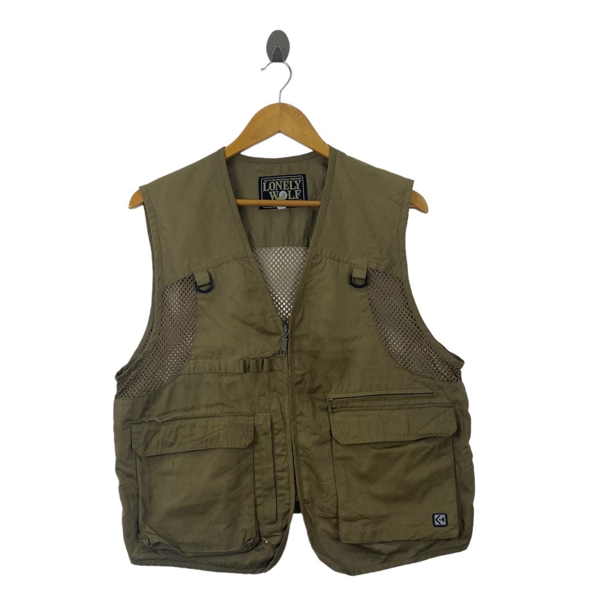 Japanese Brand × Vintage Vintage LONELY WOLF Japanese Brand Outdoor Hiking Fishing Size US L / EU 52-54 / 3 - 1 Thumbnail