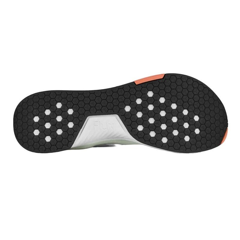 Flux Flux Men's Adpat Run in White/Neon Sunrise, Size 11.5 Size US 11.5 / EU 44-45 - 3 Thumbnail