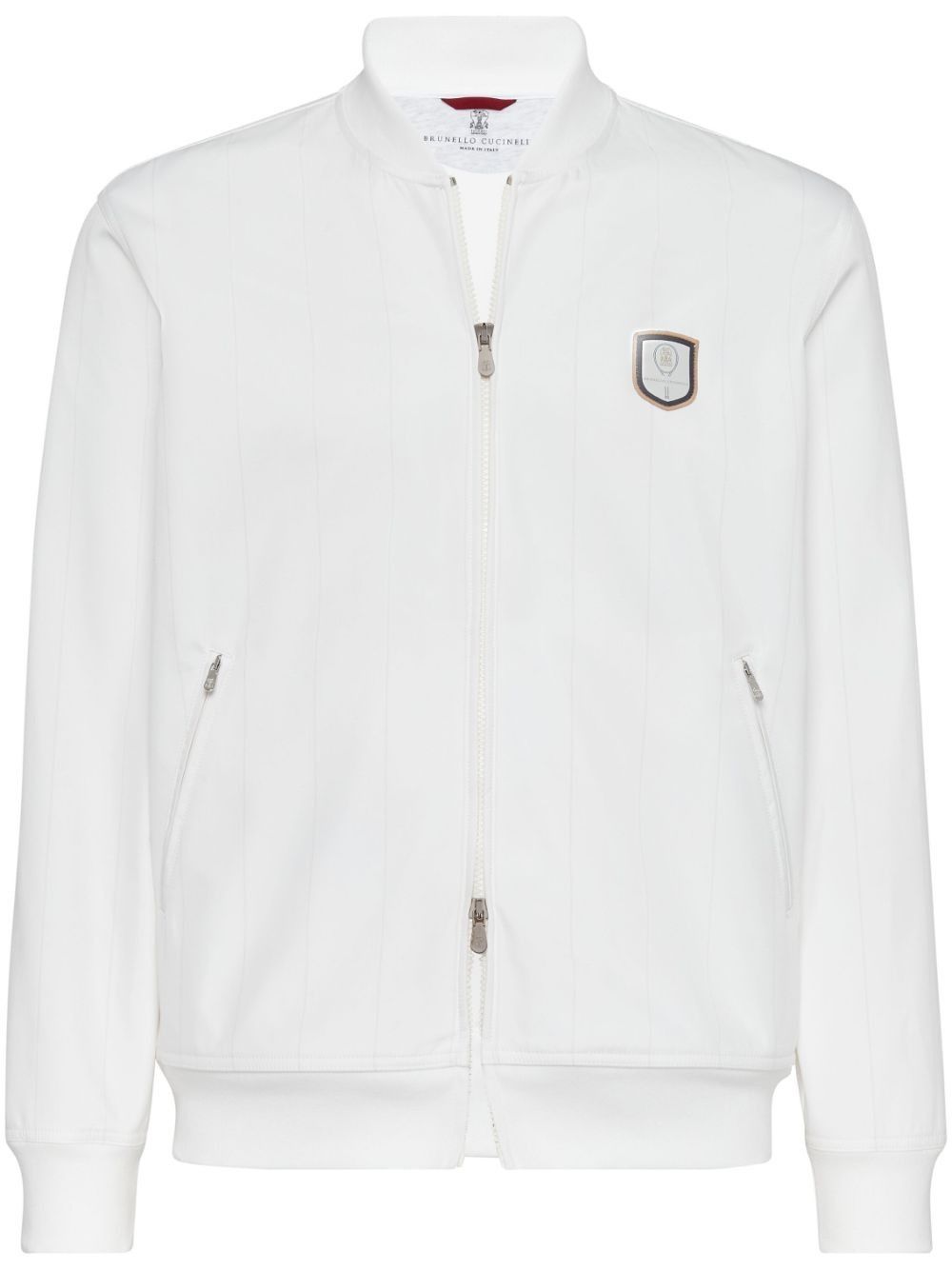 Brunello Cucinelli o1la1rc1a0325 Cardigan Sweatshirt in White Size US M / EU 48-50 / 2 - 1 Thumbnail