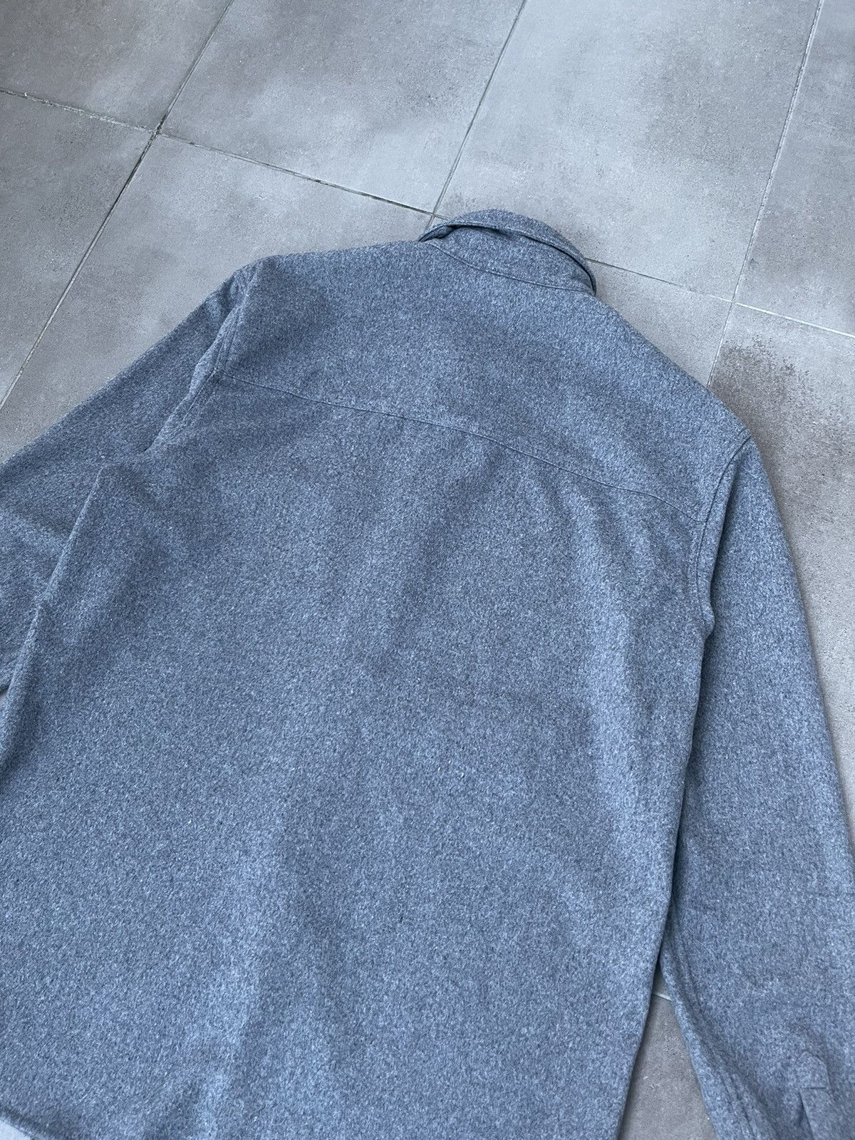 Han Kjobenhavn !DS! FW22 Han Kjobenhavn Wool Boxed Grey Overshirt Size US M / EU 48-50 / 2 - 19 Thumbnail
