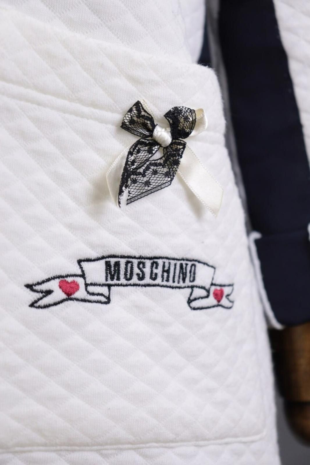 Moschino Moschino White V-Neck Wrap Long Barhrobe Rope Size L Size L / US 10 / IT 46 - 4 Thumbnail