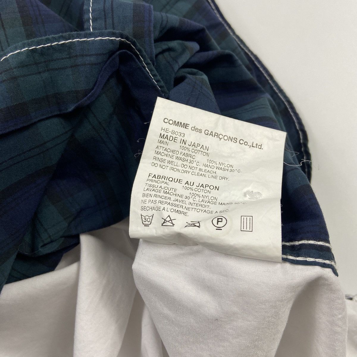 Comme des Garcons Homme COMME des GARCONS HOMME 10SS Check Switching Short Sleeve Size US L / EU 52-54 / 3 - 6 Thumbnail