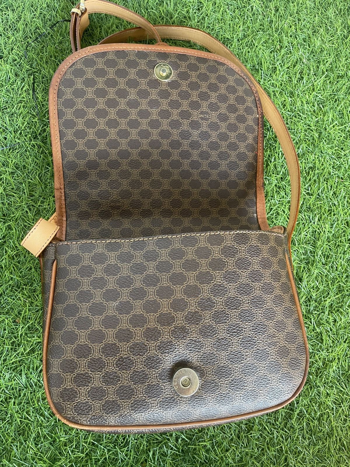 Celine Authentic CELINE Leather Vintage Macadam shoulder Size ONE SIZE - 6 Thumbnail