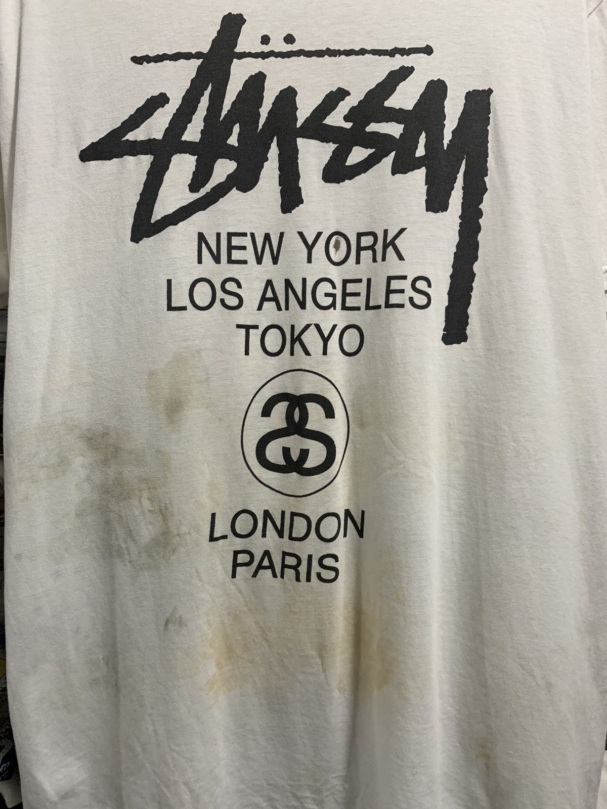 Stussy Distressed Stussy Tshirt Size US L / EU 52-54 / 3 - 3 Thumbnail