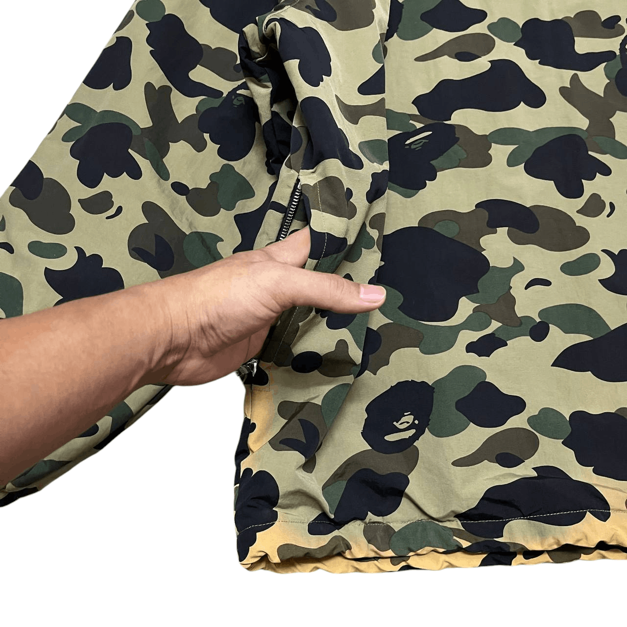 Bape Bape 1st Green Camo Half Zip Pullover Jacket Size US M / EU 48-50 / 2 - 5 Thumbnail