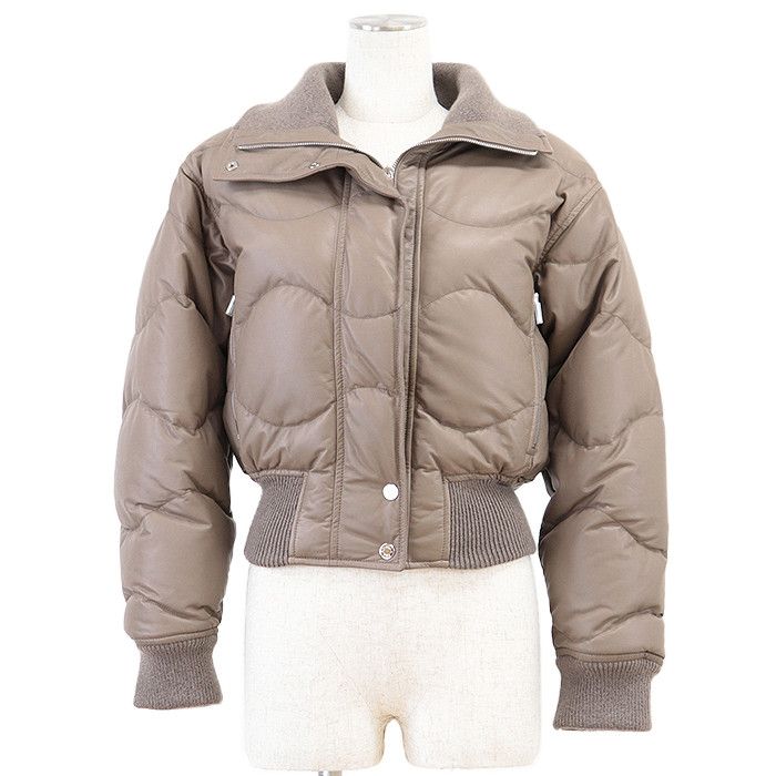 Hermes Hermes Hermes Down Jacket Cowhide Cashmere Down Jacket Leather Outerwear Size ONE SIZE - 1 Thumbnail