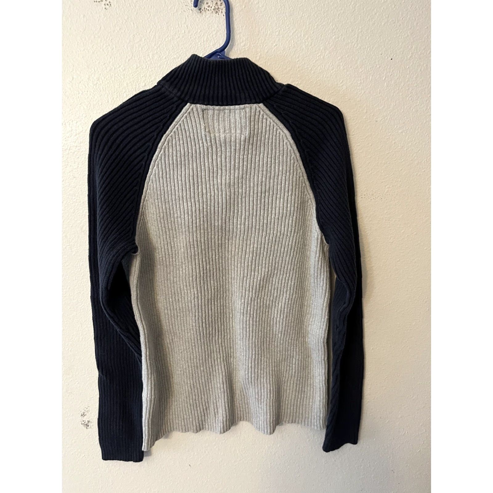 Nautica Nautica Jeans Co Sweater Shirt Pullover 1/4 Zip Mens M Gray Multicolor Logo Knit Pullover Golf Fashion Size US M / EU 48-50 / 2 - 2 Thumbnail