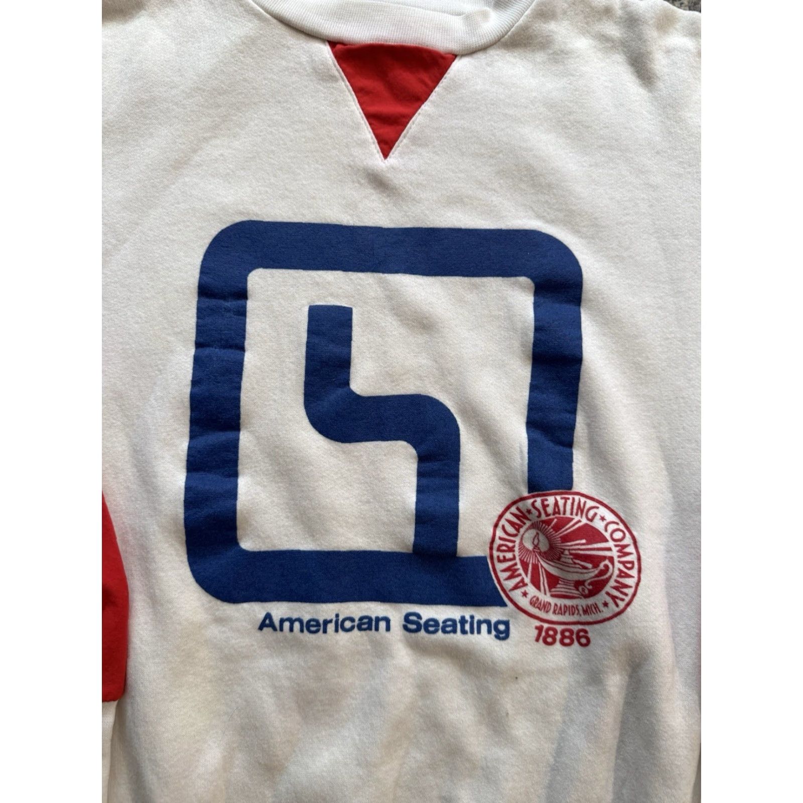 MCM VINTAGE GEAR For Sports Sweatshirt Mens 80s Graphic Print White Crew Neck Long Sleeve L Mid Centu ry Modern MCM City Furniture Size US L / EU 52-54 / 3 - 2 Thumbnail