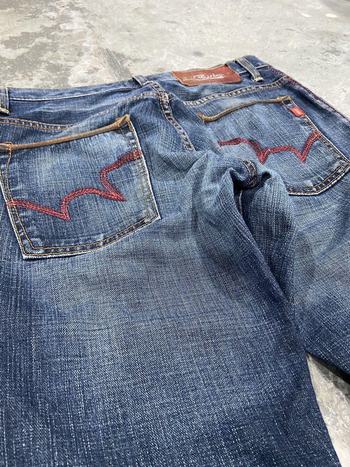Edwin Edwin Blue Trip Flare Rare Design Size US 30 / EU 46 - 8 Thumbnail