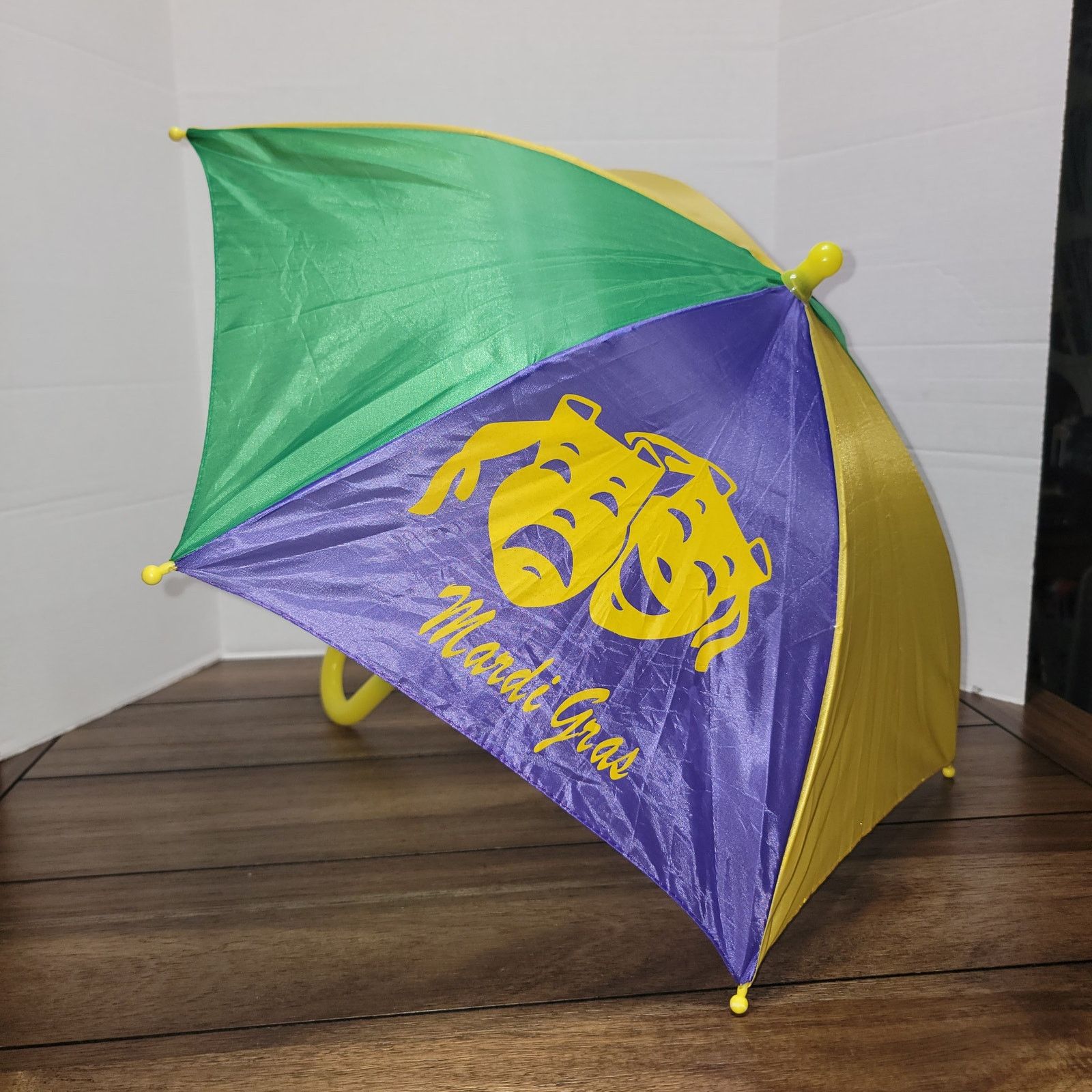 Other Mardi Gras Multicolor Mini Umbrella 20" Tall, 23" Diameter Size ONE SIZE - 3 Thumbnail