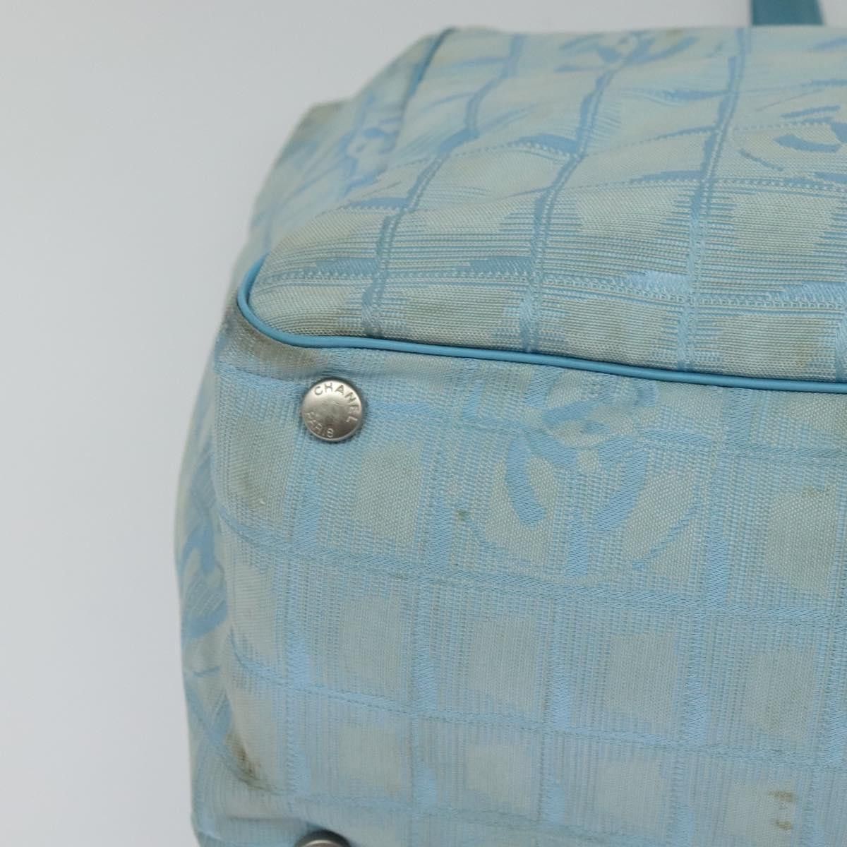 Chanel CHANEL New Travel Line Tote Bag Nylon Light Blue CC Size ONE SIZE - 10 Thumbnail