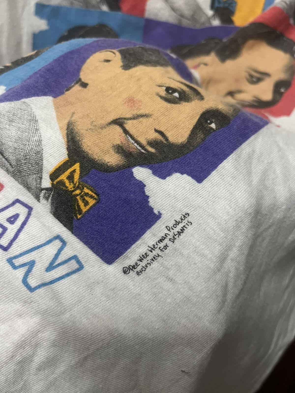 Vintage 🔥Vtg 80s Pee Wee Herman Fictional Character Comedy Size US L / EU 52-54 / 3 - 5 Thumbnail