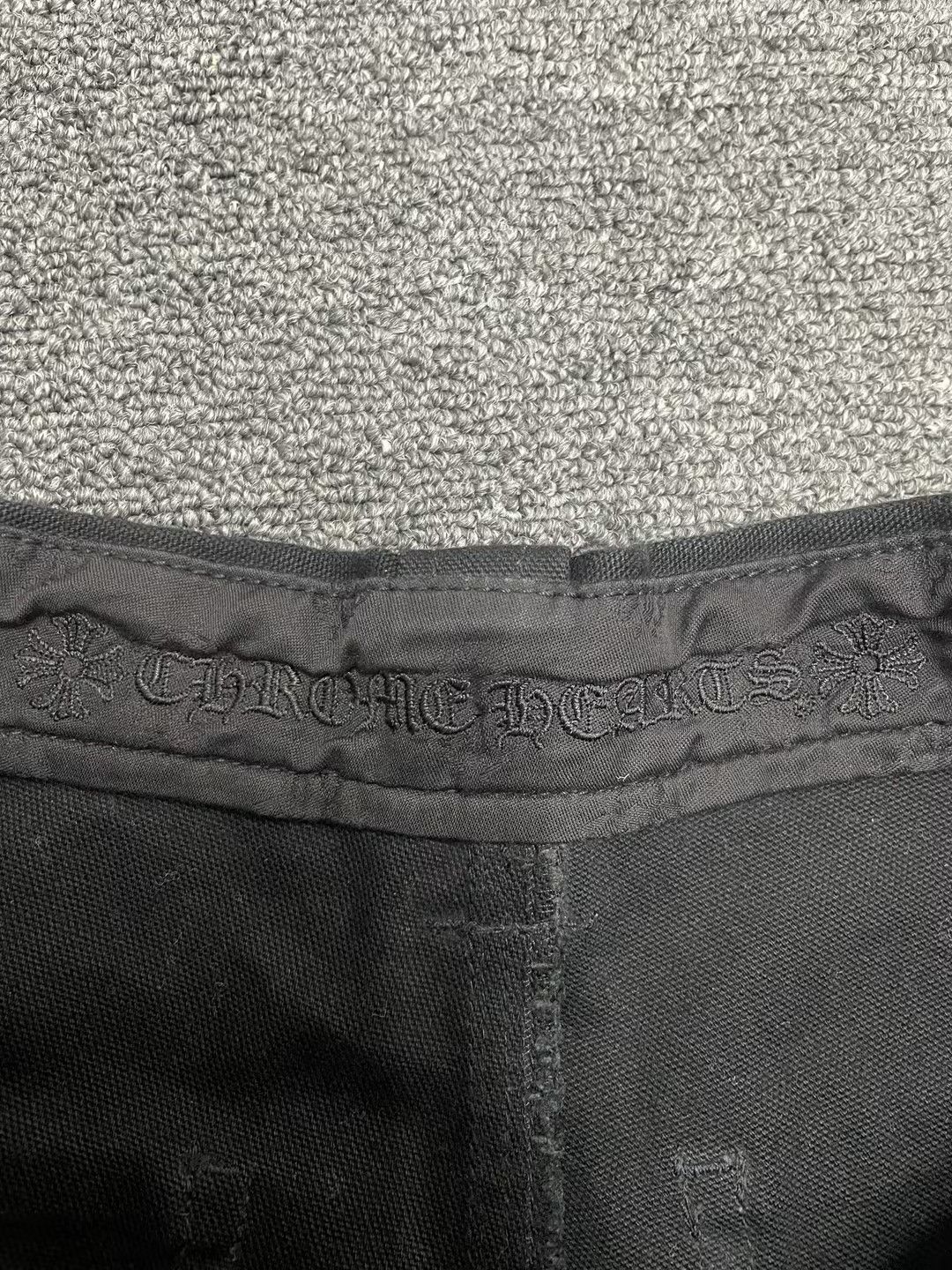 Chrome Hearts Chrome Hearts Double Knee Carpenter Black Canvas Pants Size US 33 - 5 Thumbnail