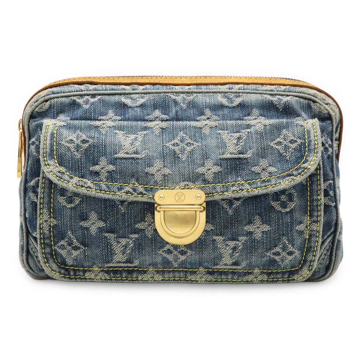 Louis Vuitton Louis Vuitton Louis Vuitton Monogram Denim 2way Bag Denim Belt Bag M95347 DUTY FREE for USA Size ONE SIZE - 1 Thumbnail