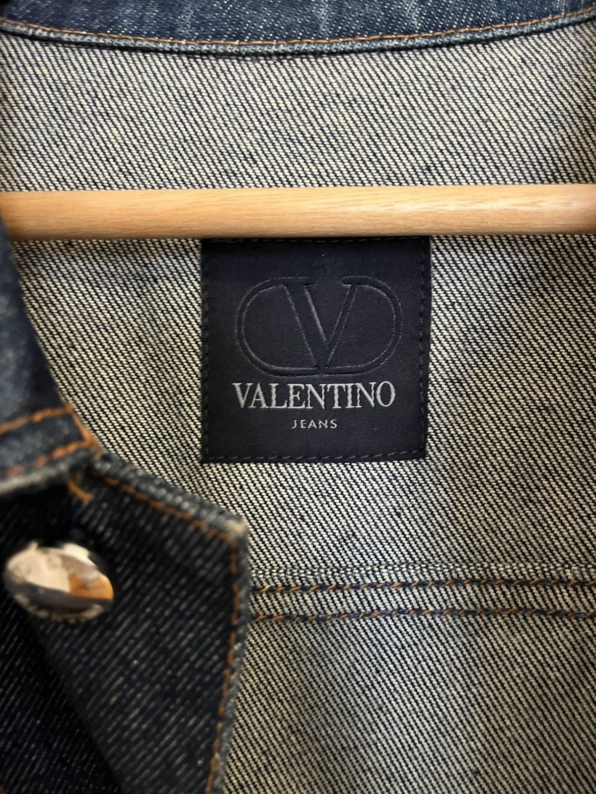 Valentino Valentino Denim Jacket Size US L / EU 52-54 / 3 - 4 Thumbnail