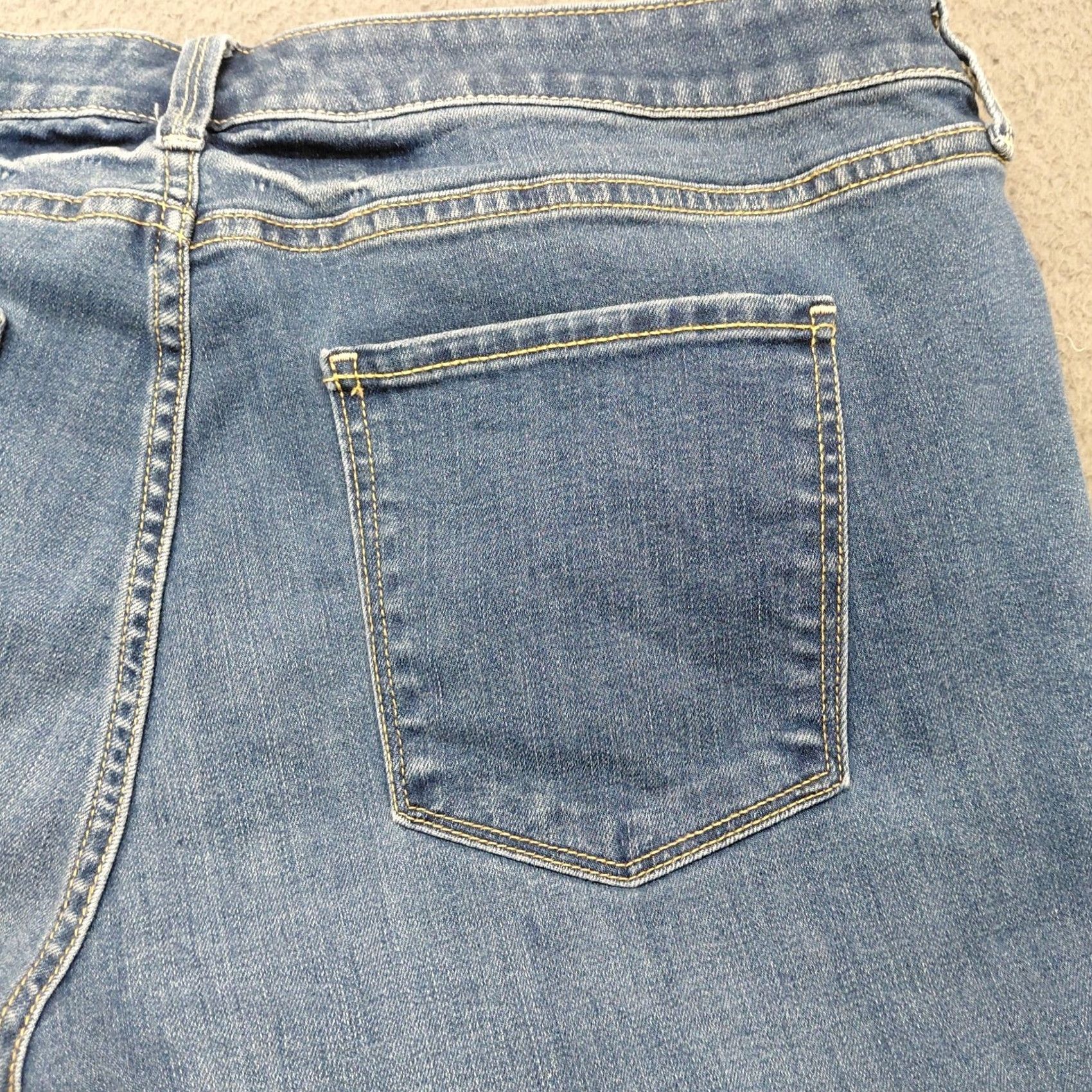 Vintage Arizona Jean Co. Jeans Womens Size 19 Blue Bootcut Flare Cowgirl Rodeo Biker.... Jeans Size 40" / US 18 - 5 Thumbnail