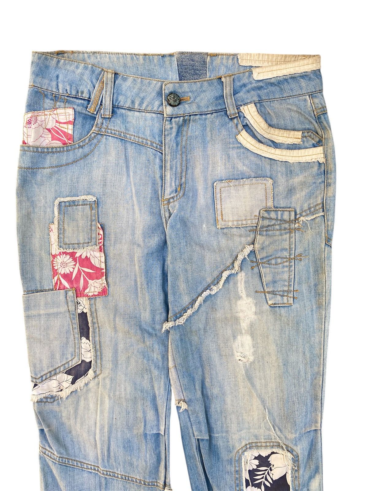 Hysteric Glamour × If Six Was Nine × Le Grande Bleu (L.G.B.) Sample Japanese Patchwork Jeans Kapital Style Size US 30 / EU 46 - 3 Thumbnail