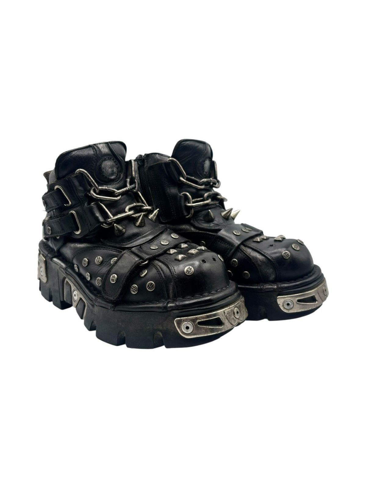 New Rock Vintage New Rock studded platform boots Size 38 Size US 8 / IT 38 - 1 Thumbnail