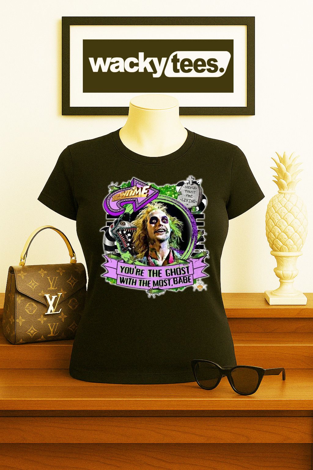 Other BeetleJuice The Ghost with the Most Graphic Tee Shirt Size US L / EU 52-54 / 3 - 3 Thumbnail