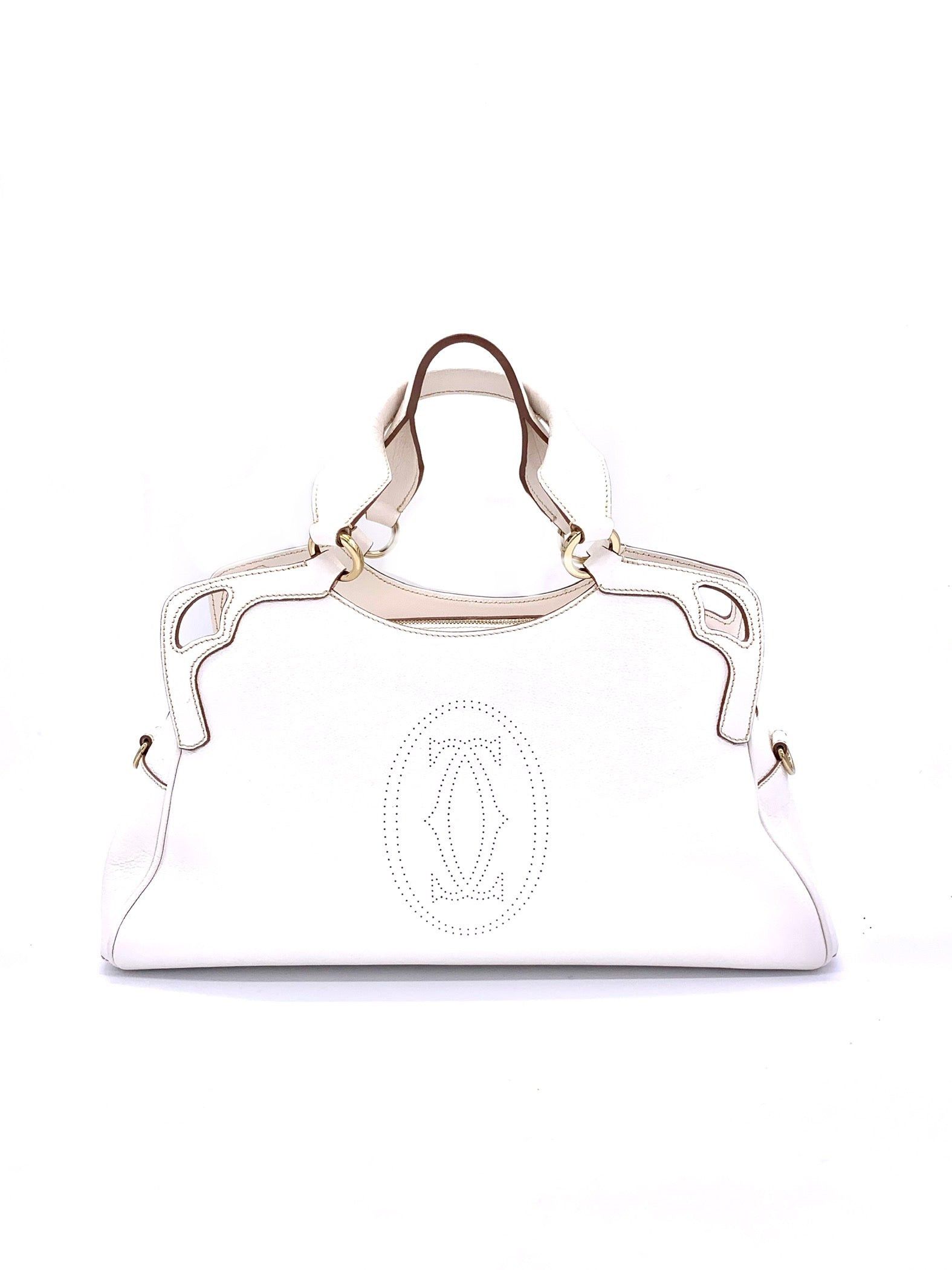 image of Cartier Cartier Marcello De Cartier Handbag in White, Women's