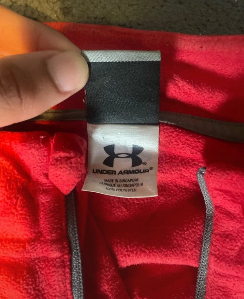 Under Armour Red Under Armour Fleece Sweater Size US L / EU 52-54 / 3 - 4 Thumbnail