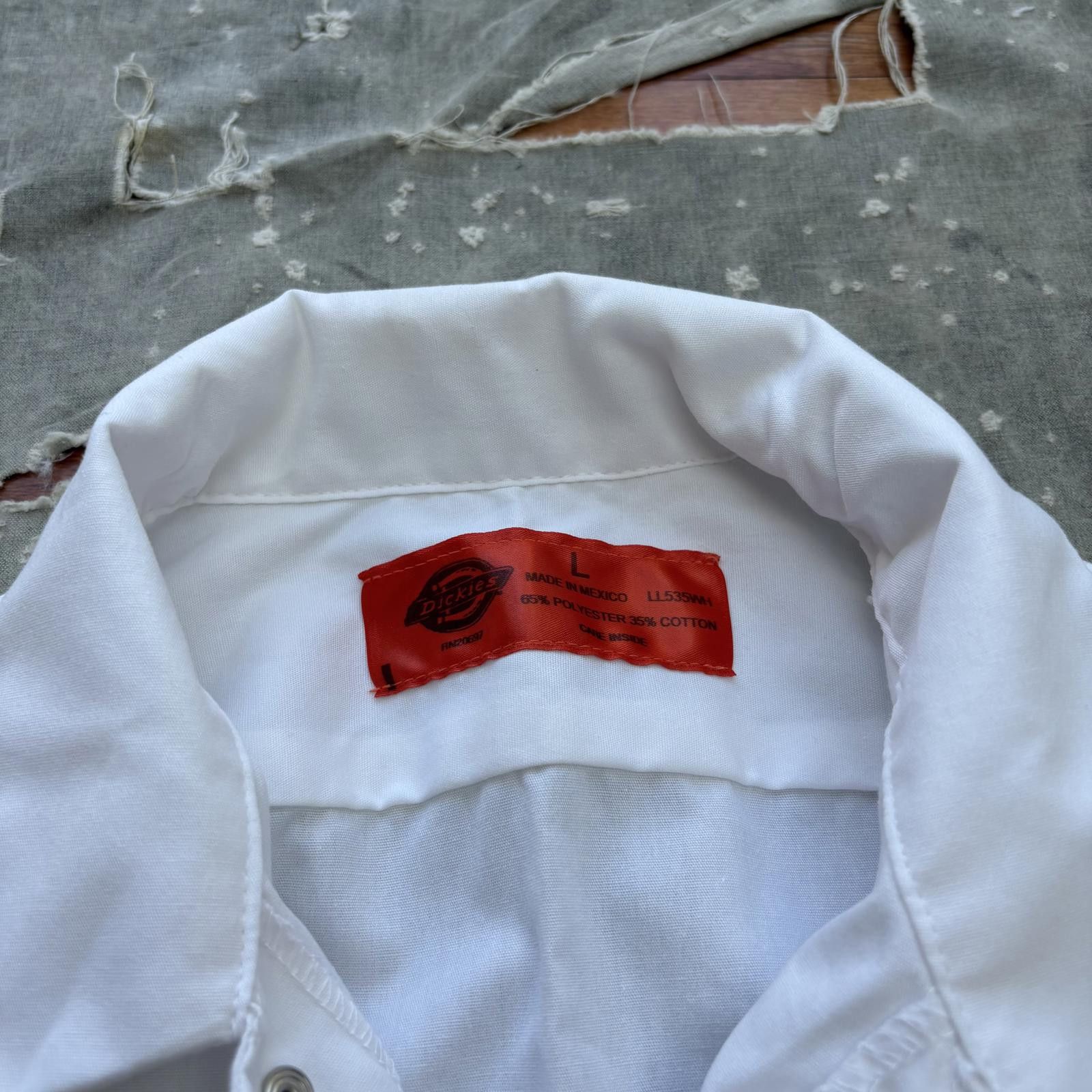 Dickies Vintage 90s Y2K Dickies Painter Workwear Button Up Shirt Size US L / EU 52-54 / 3 - 2 Thumbnail