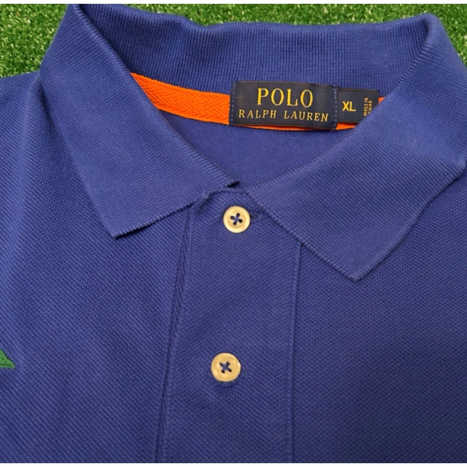 Polo Ralph Lauren VINTAGE Polo Ralph Lauren Big Pony Marine Supply Sailing Crest Collared Polo Shirt XL Blue Mens Polo Shirt 90s Y2K Preppy Classic Hip Hop Size US XL / EU 56 / 4 - 3 Thumbnail