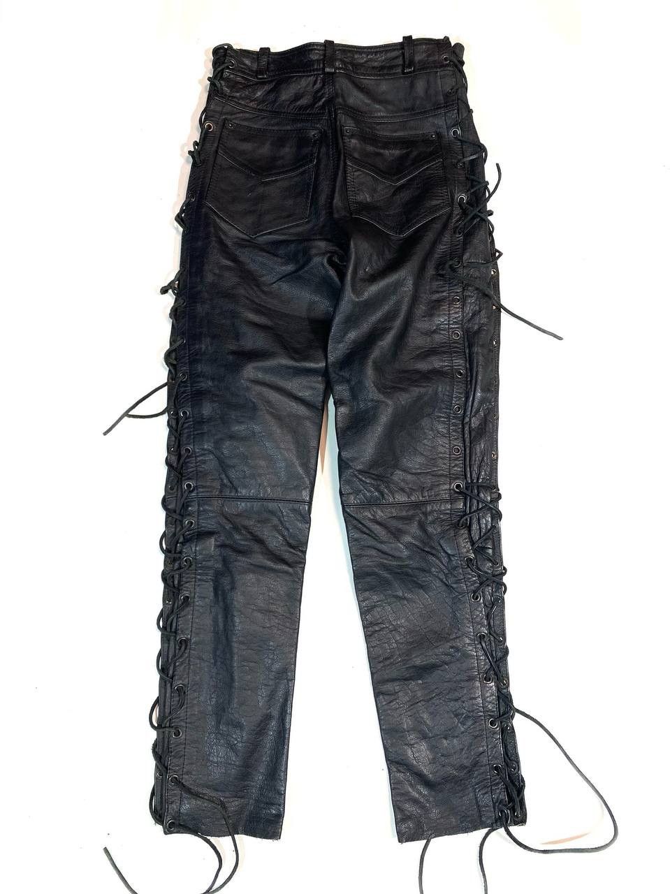 Leather × Vintage Vintage Racing Biker Leather Pants Size US 29 - 8 Thumbnail