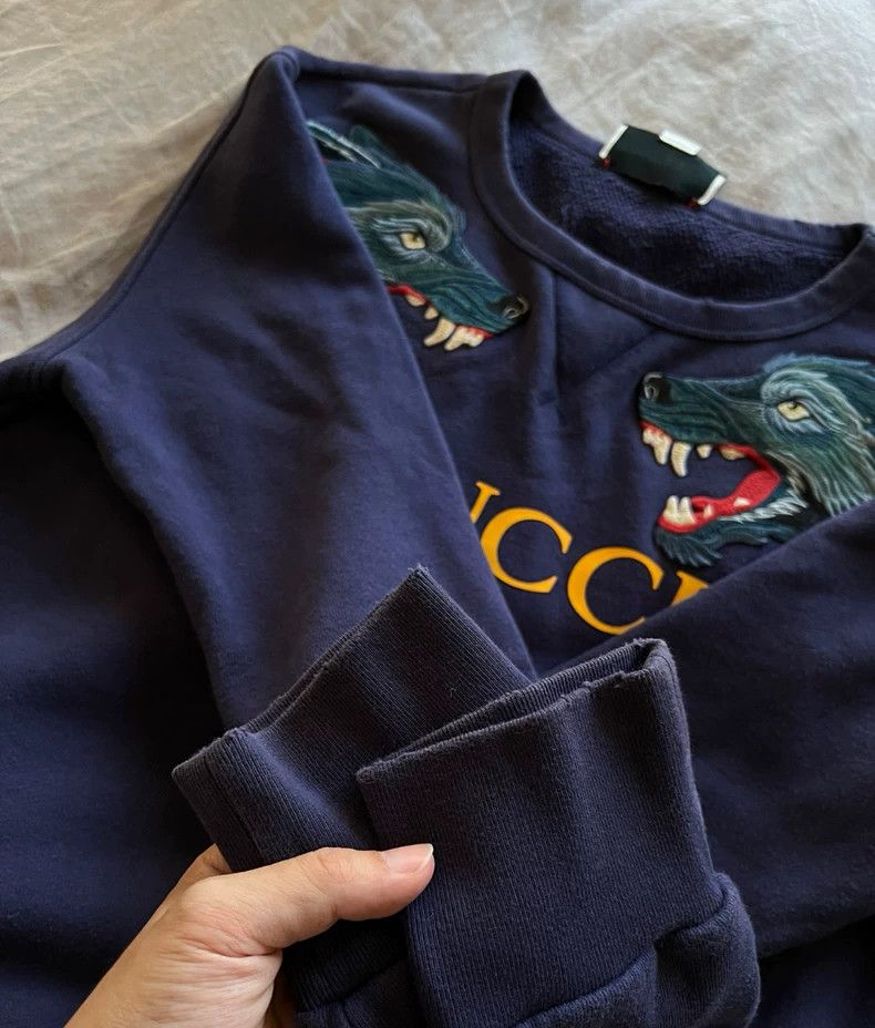 Gucci Gucci Wolf Print Crewneck Sweatshirt Size US M / EU 48-50 / 2 - 4 Thumbnail