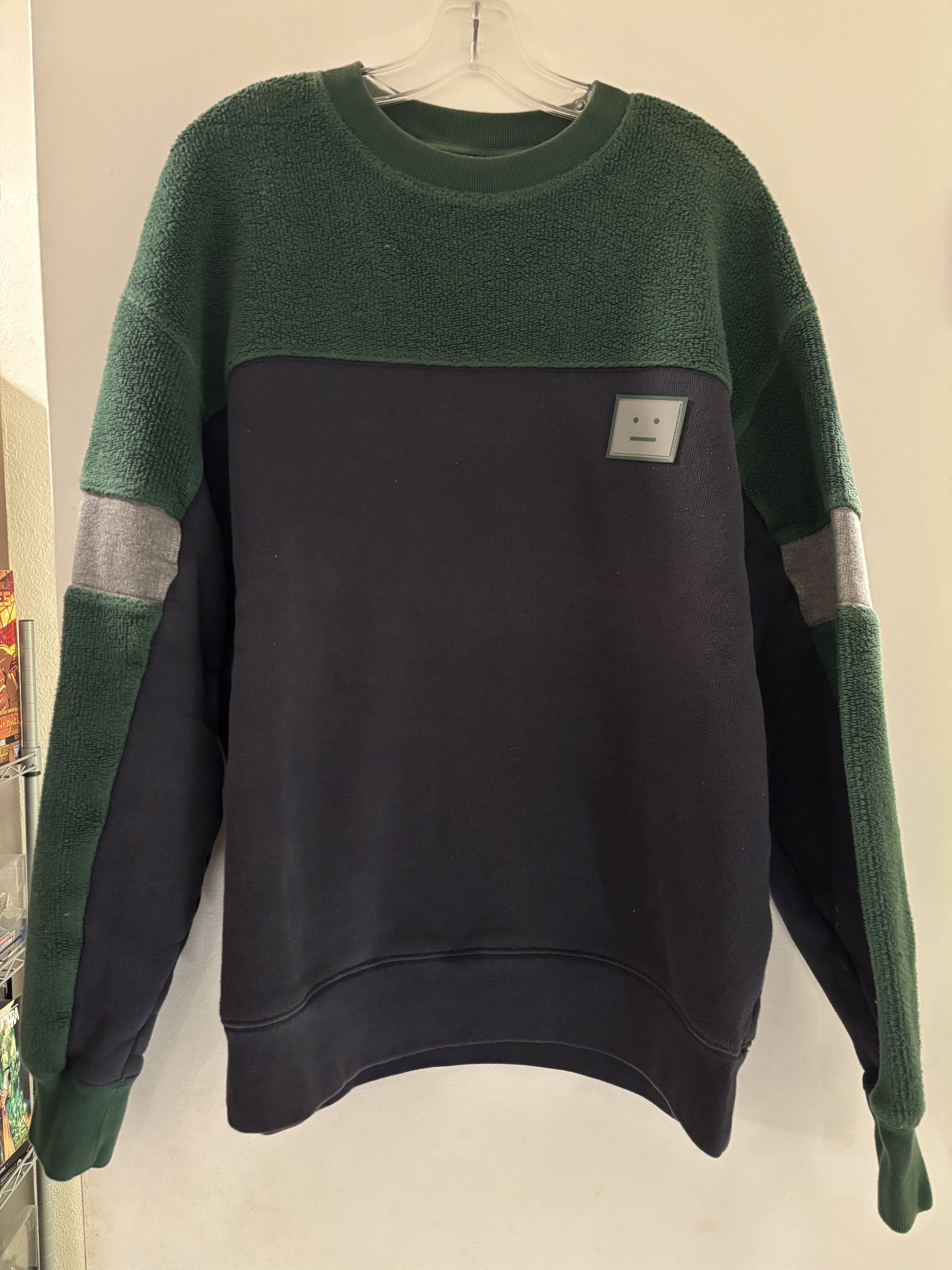Acne Studios Fillmore Face Fleece Crewneck Sweatshirt (FW2020) Size US S / EU 44-46 / 1 - 4 Thumbnail